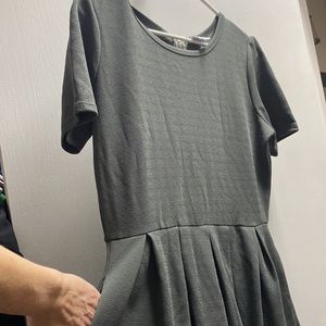 LuLaRoe Dark Gray Pocket Dress